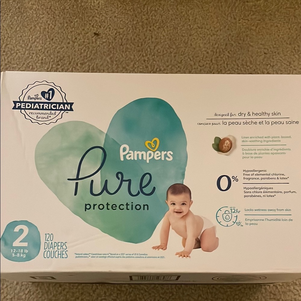 Pampers Pure Protection Diapers Size 2